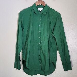 XiRENA Green Casual Button Down Shirt